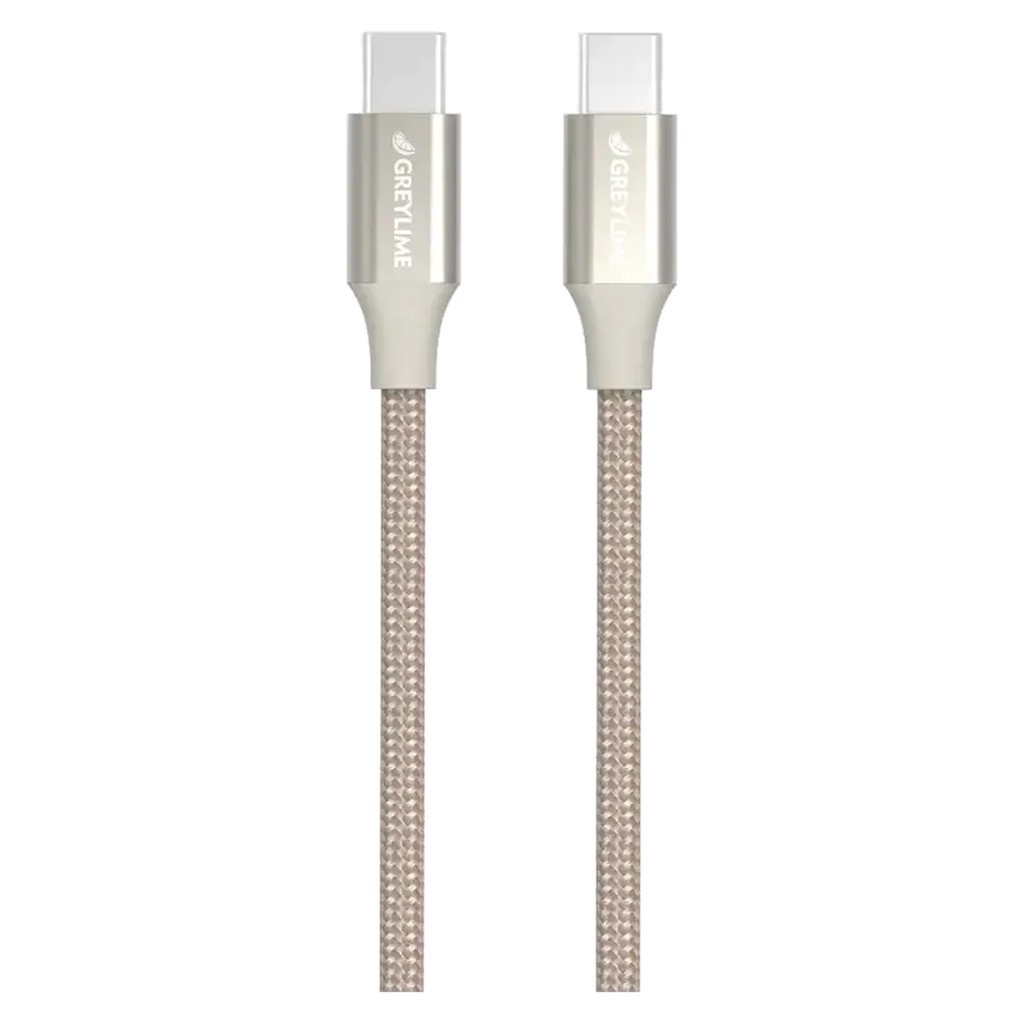 GreyLime Braided USB-C - USB-C kabel, beige, 1 m