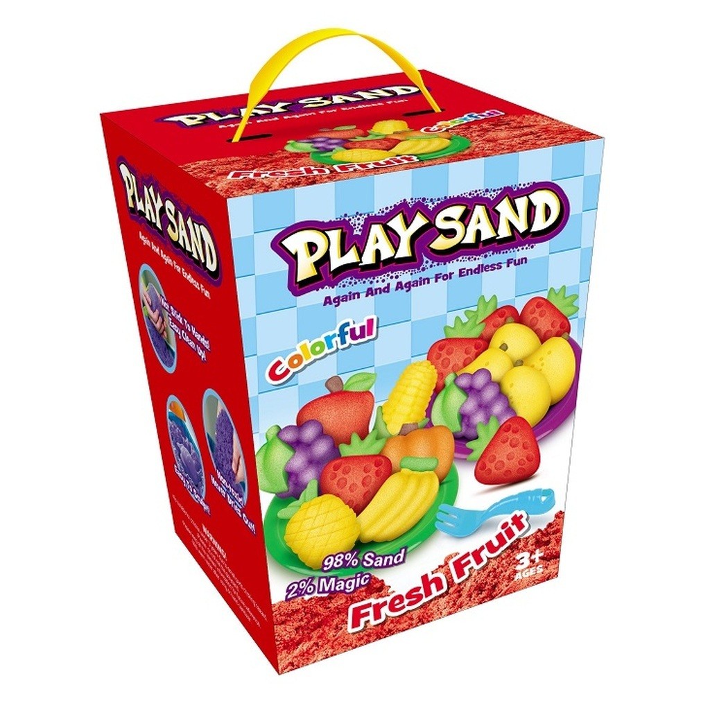 Kinetisk Play Sand, Frisk frugt, 908 g (4 farver)