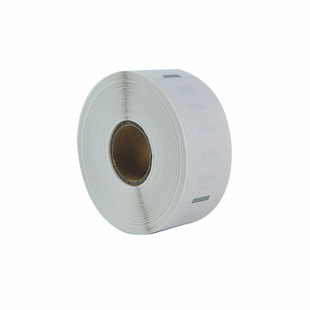 Dymo LW paper label, Komptaibel, 25 mm x 54 mm, 500 stk, Sort på hvid