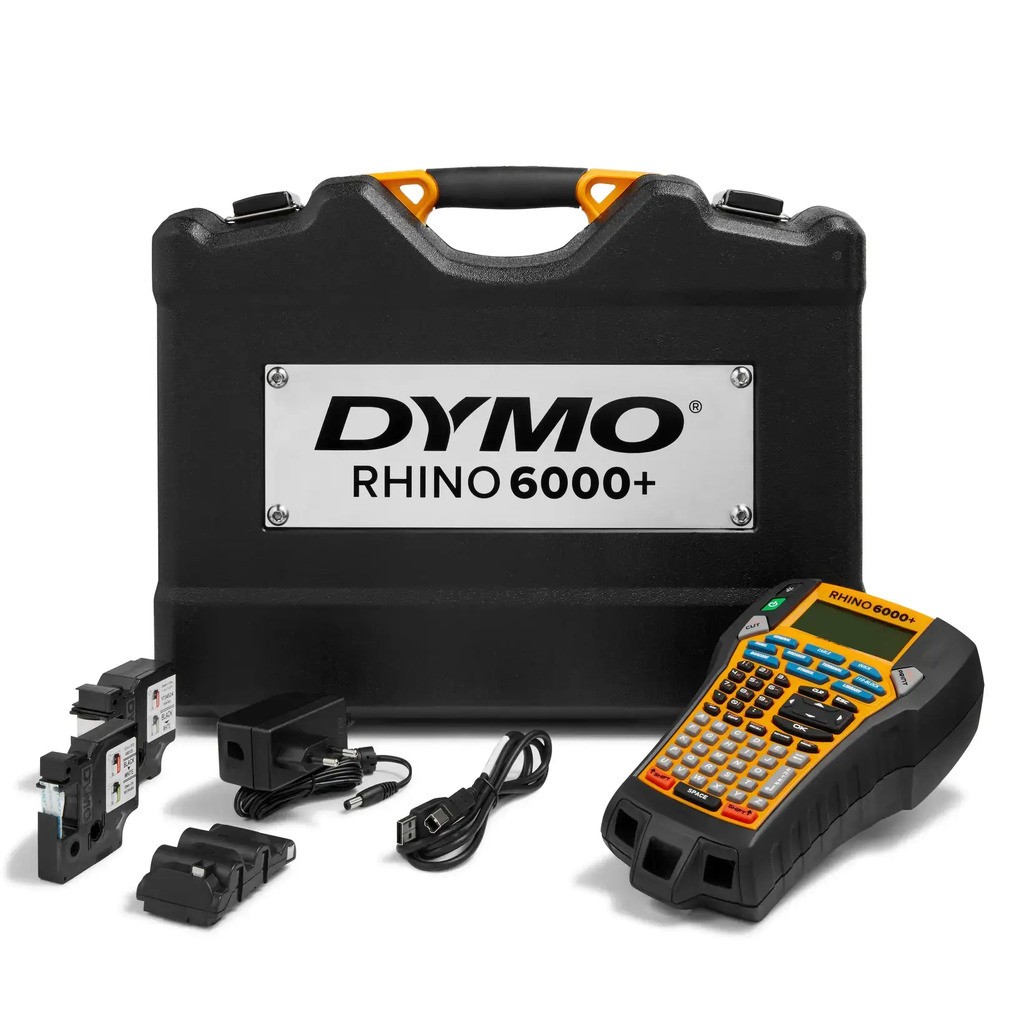 LabelMaker Rhino 6000 Labelprinter, Håndholdt Kuffertsæt