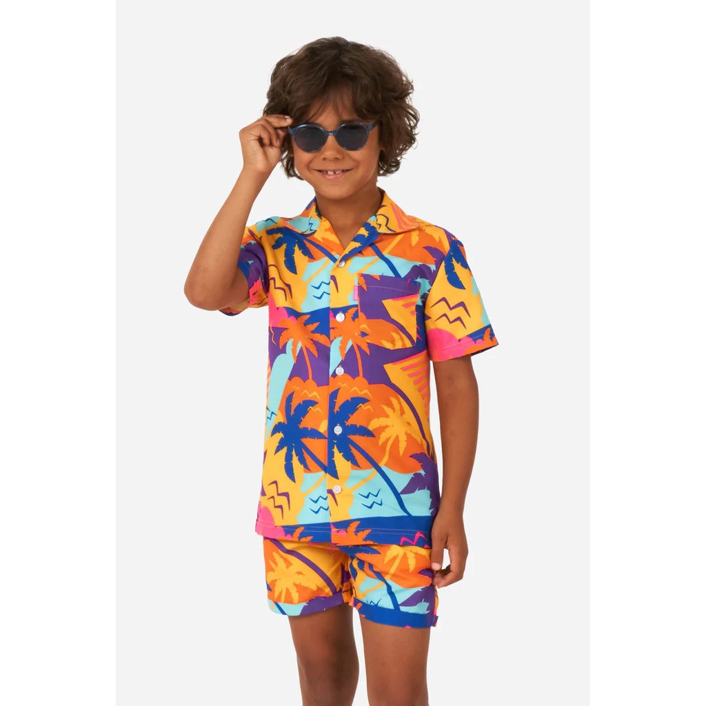 OppoSuits - Boys Palm Power, Sommer sæt XL