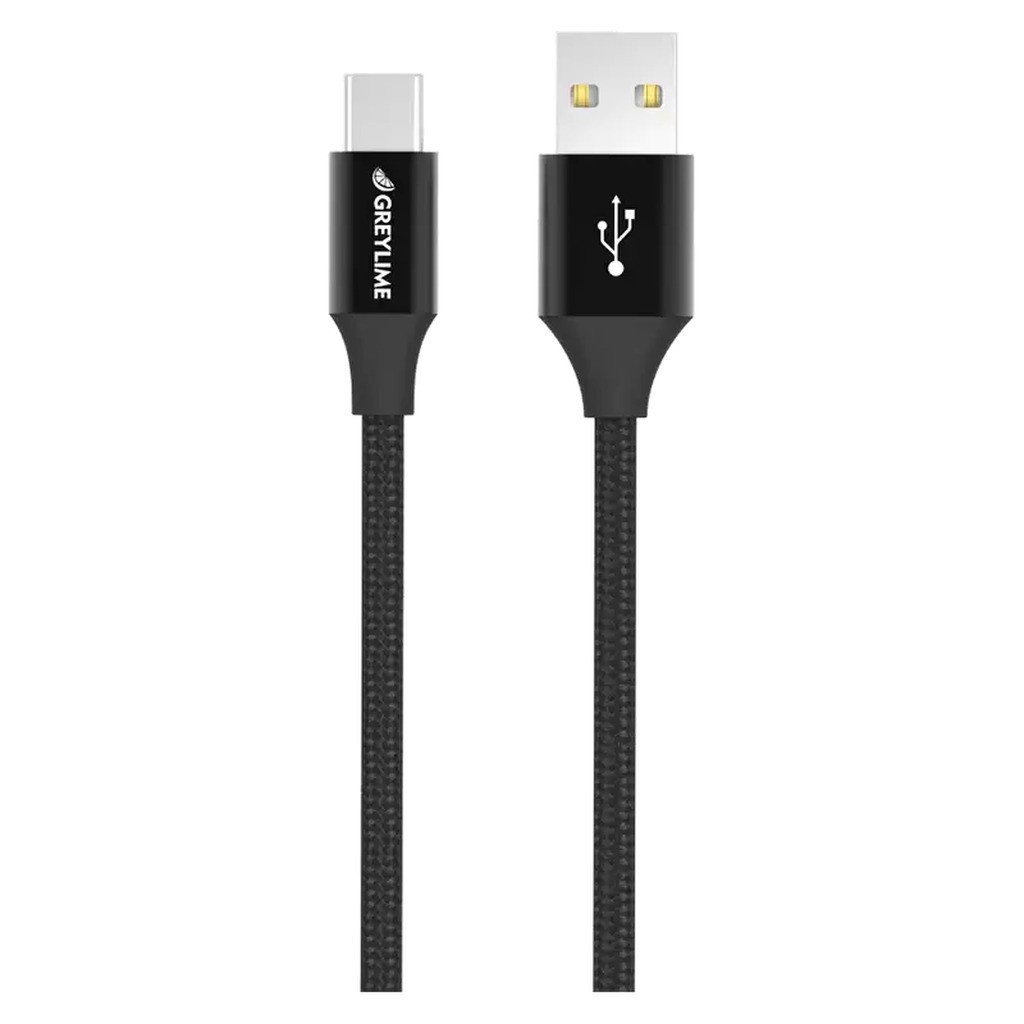 GreyLime USB - USB-C kabel, sort, 1 m