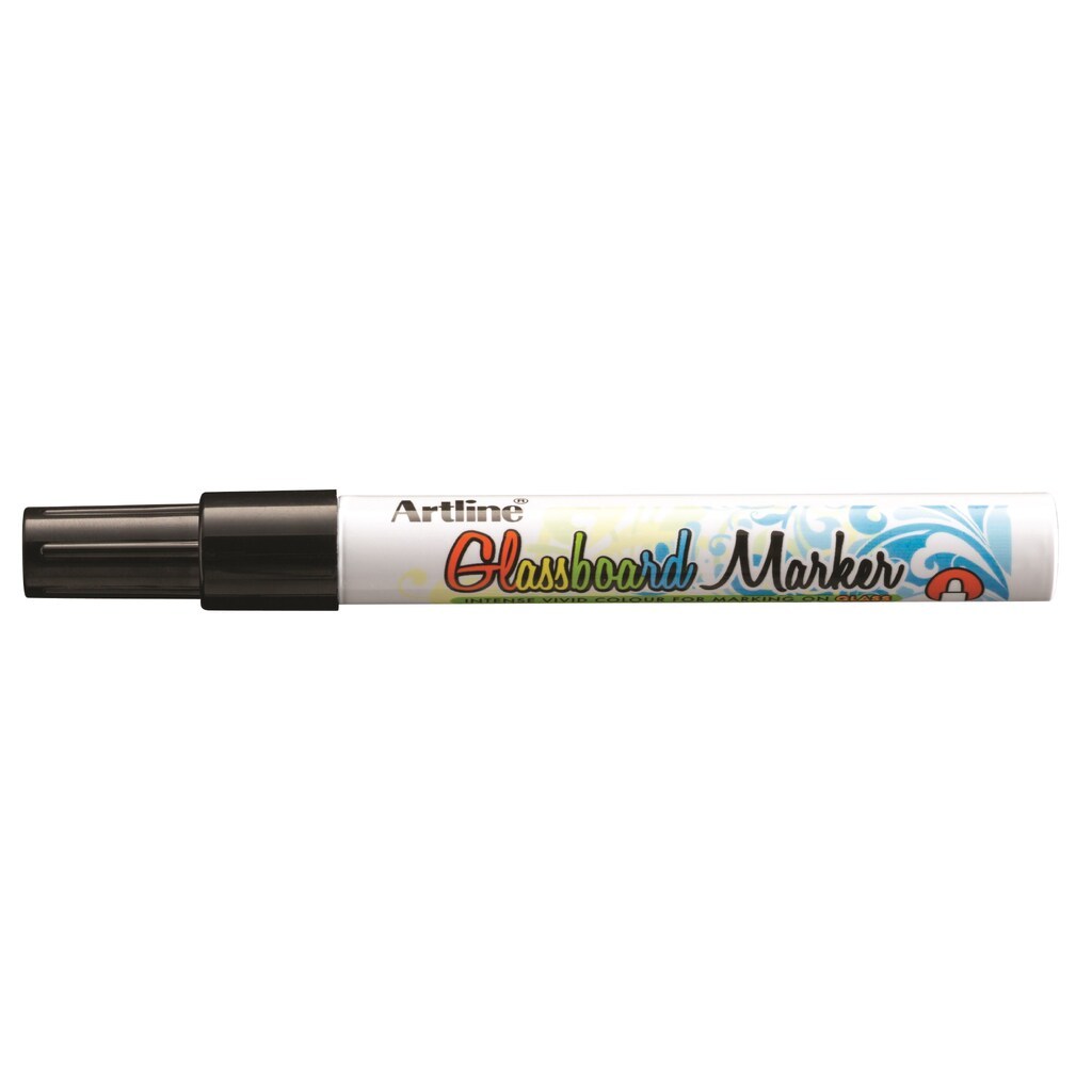 Artline Glastavle Markør 2.0 Sort, 12 stk