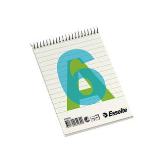 Esselte Spiralblok A6  linieret, 60 gr  80 blad (10 stk)