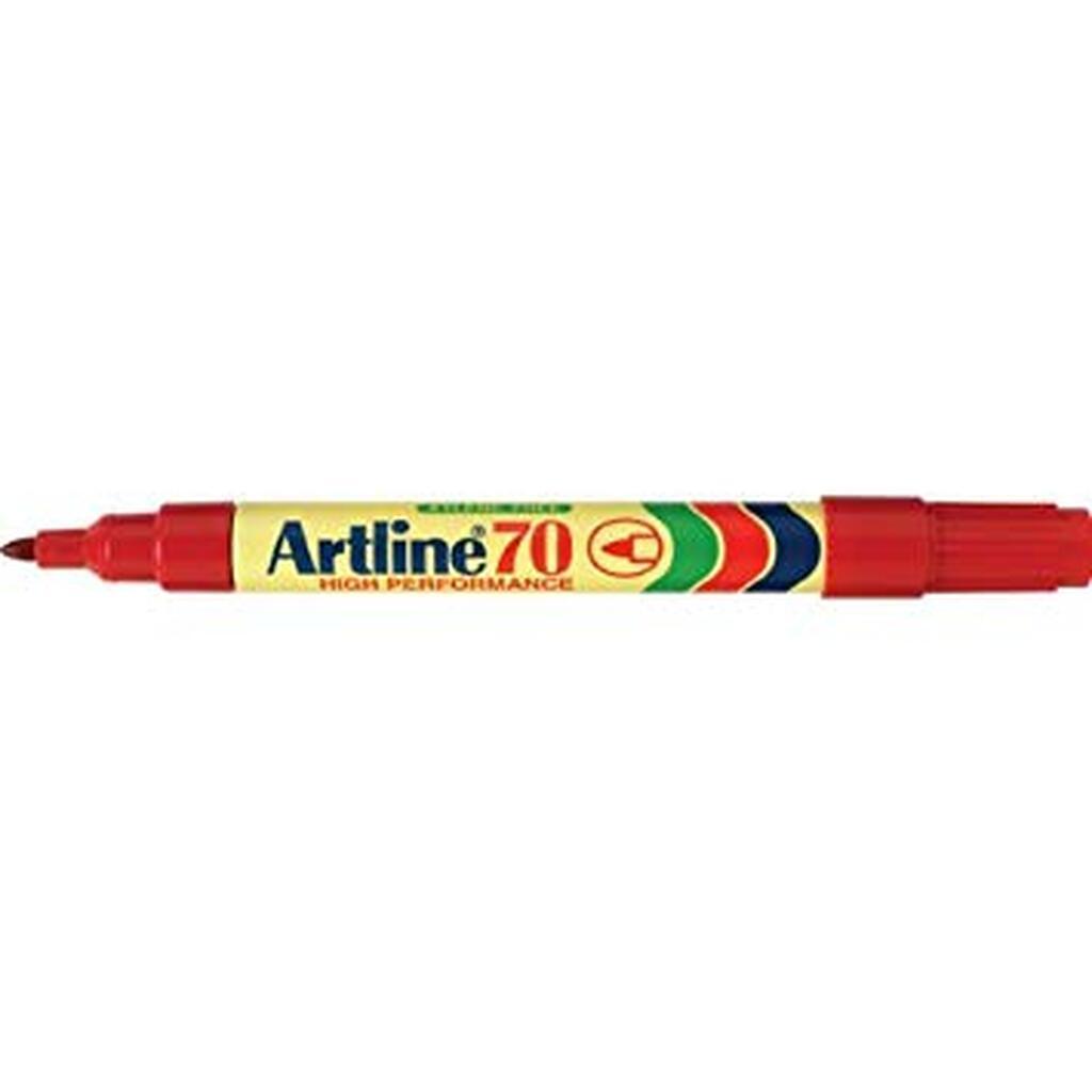 Artline Marker70 permanent 1.5 rød, 12 stk