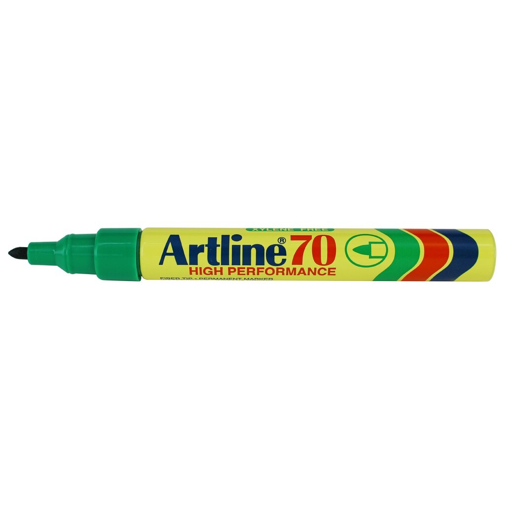 Artline Marker 70 Permanent 1.5 grøn, 12 stk