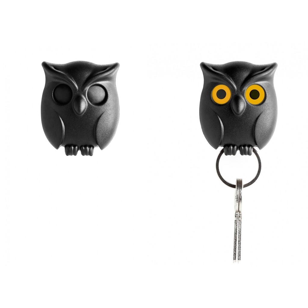 Qualy design Ugle Nøgleholder (Sort)