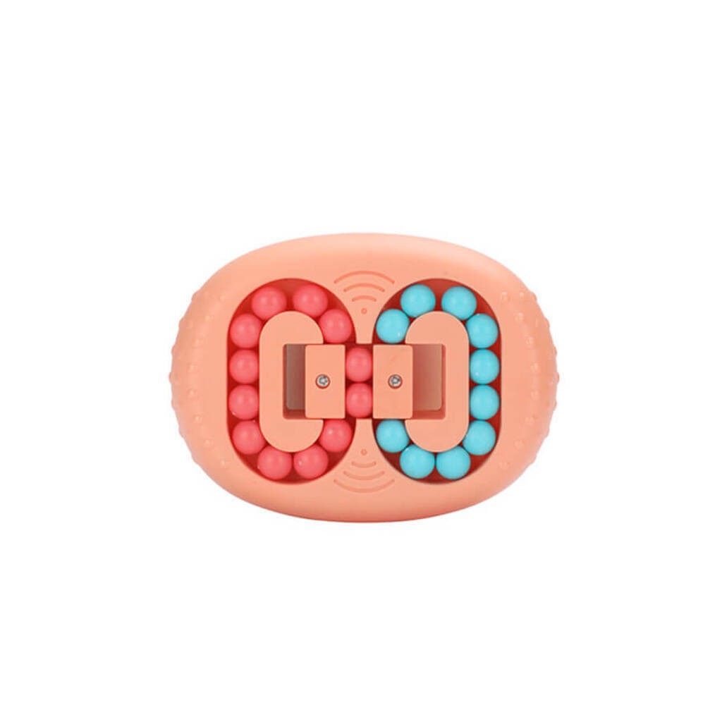 Fidget toys - Puzzle Beads, orange, oval