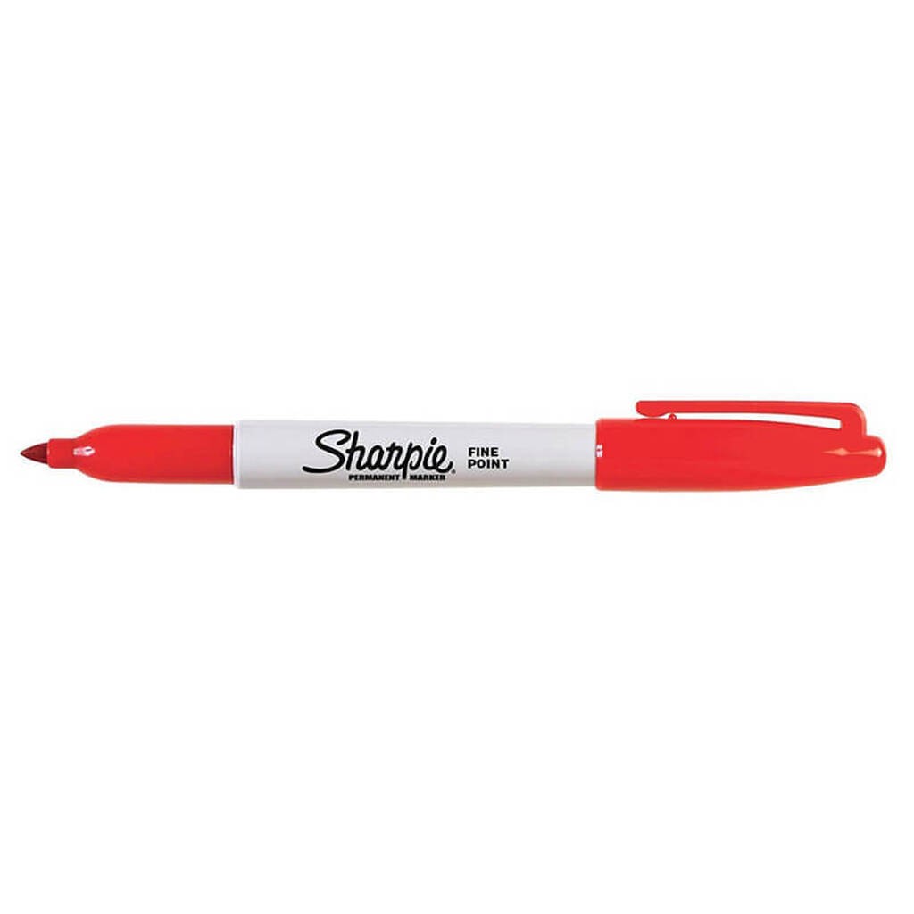 Sharpie Marker Fine 1,0mm, Tusch, Rød