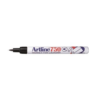 Artline Marker 750 Tekstil Sort, 12 stk
