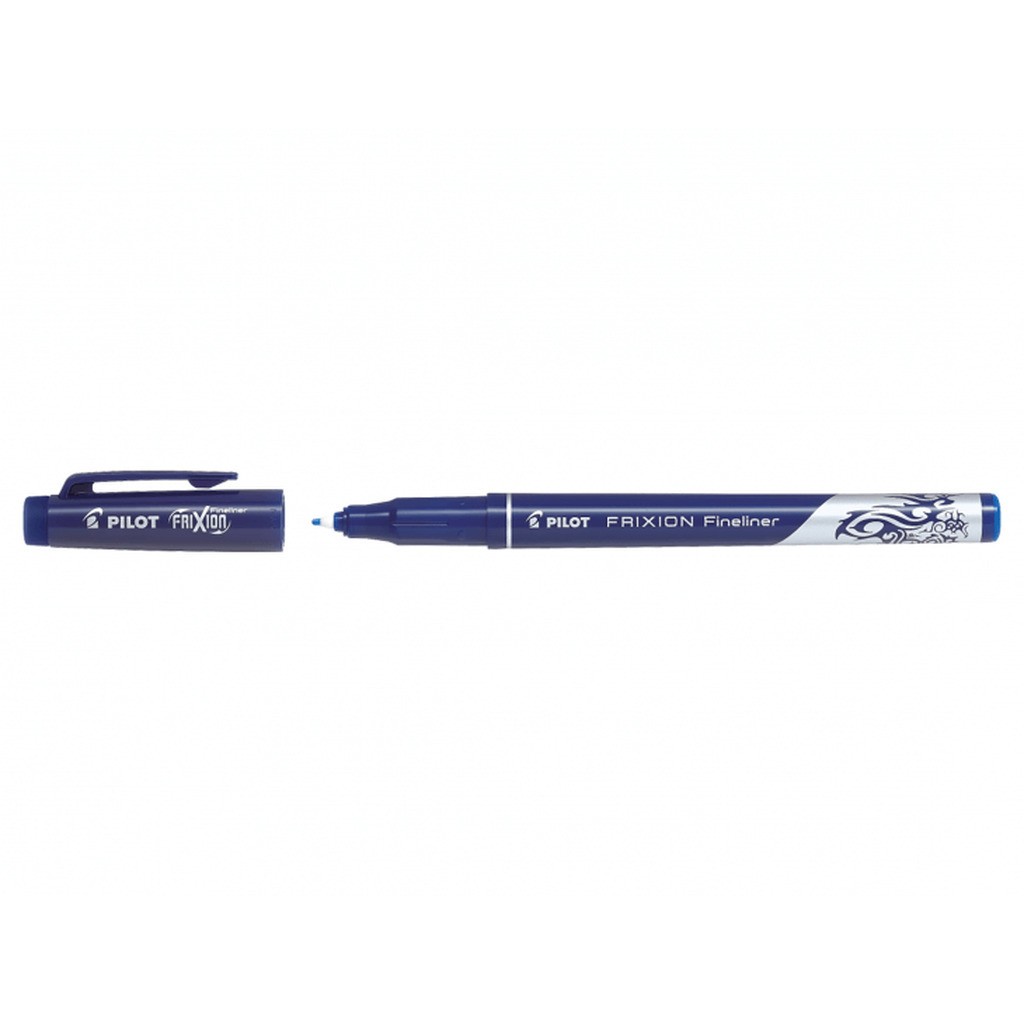 Pilot Frixion Fineliner 1,3 Udviskbar Kuglepen, 12 stk, Blå