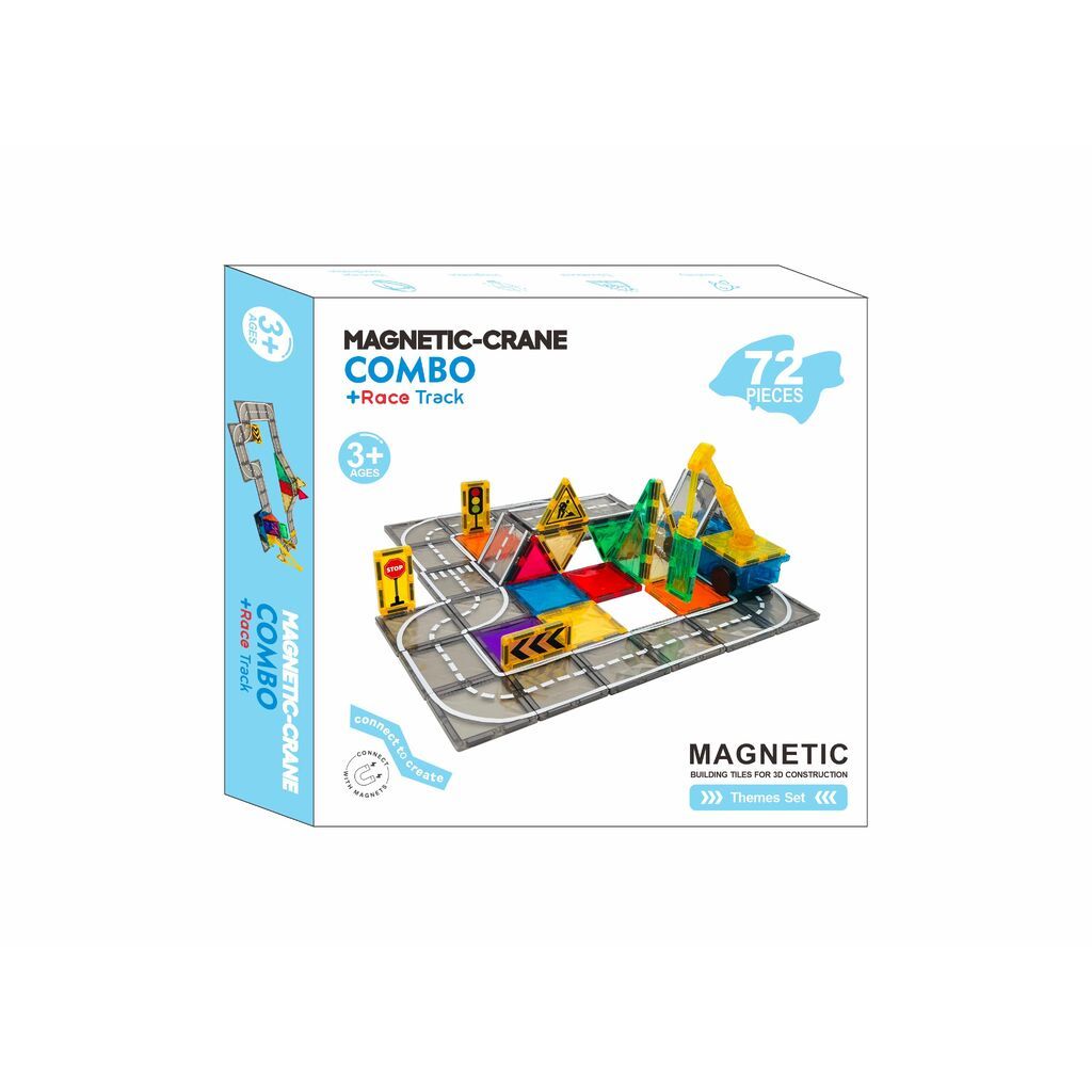 Magnetic Tiles Traffikbane, 72 dele