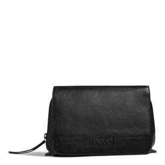 muud clutch Hazel, læder, sort