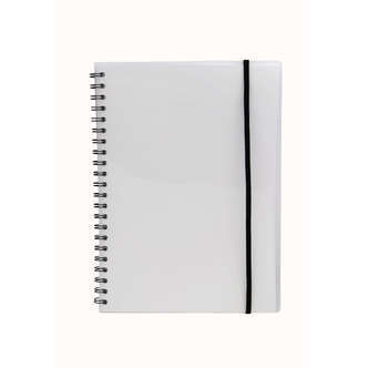 Büngers Notesbog A4 Plast med Spiralryg, transparent