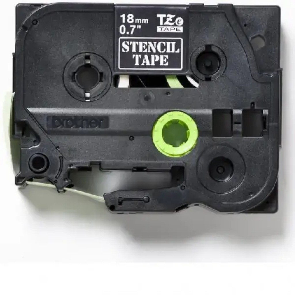 Brother 18 mm x 3 m stencil / elektrolyse tape sort