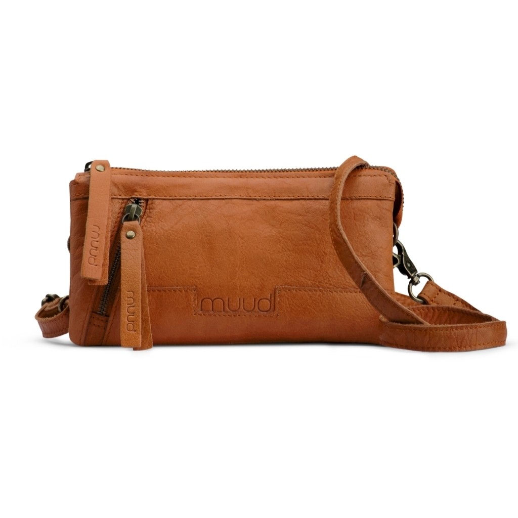 muud Riga clutch, læder, whisky