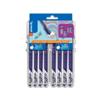 Pilot Frixion Fineliner 1,3 Ddviskbar Kuglepen, 8 stk, Ass. Farver