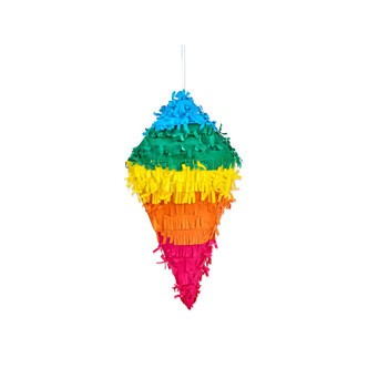 PiÃ±ata, Diamantform, 45 cm, med træk-åben fældelem