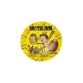 Paptallerken Fastelavn, 8 stk