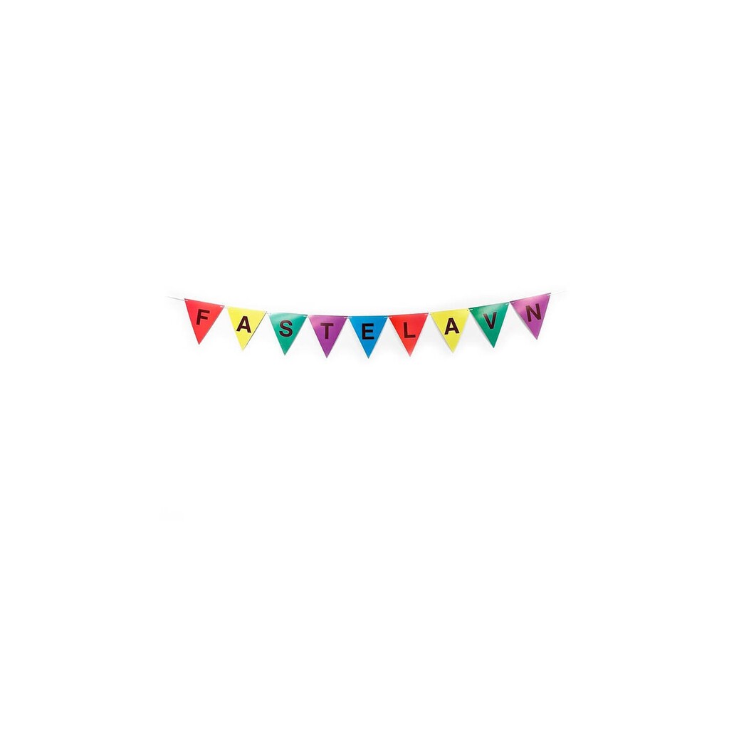 Flagbanner "Fastelavn" 2 meter