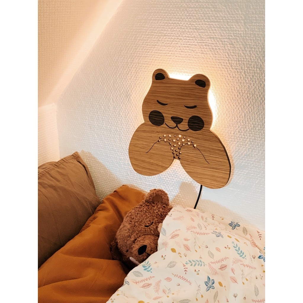 Tjugga natlampe - med dæmper (LED)