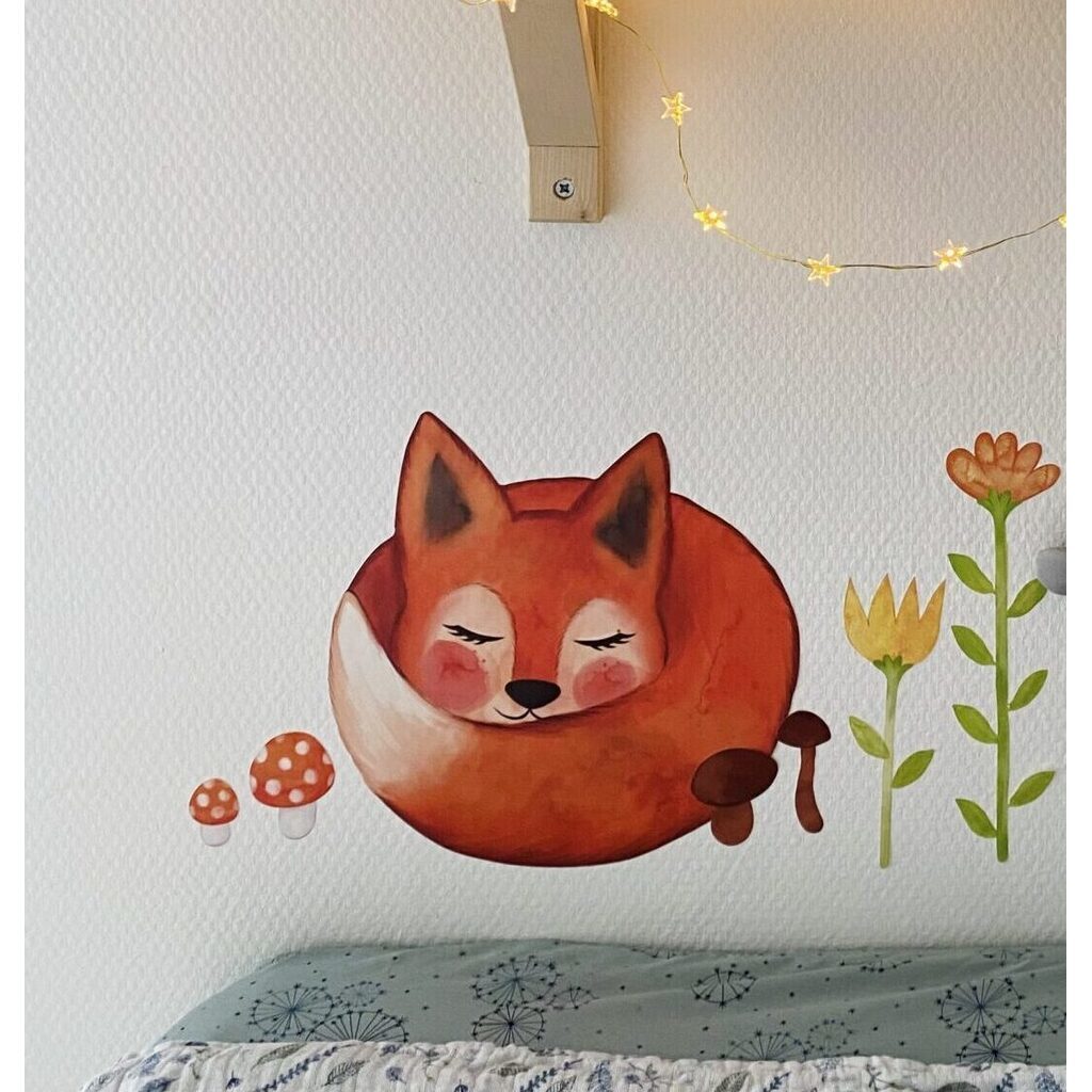 Wallsticker med Ræven Sally