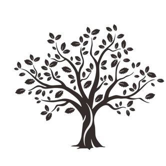 Wallsticker med et stort flot træ. 57x59cm.