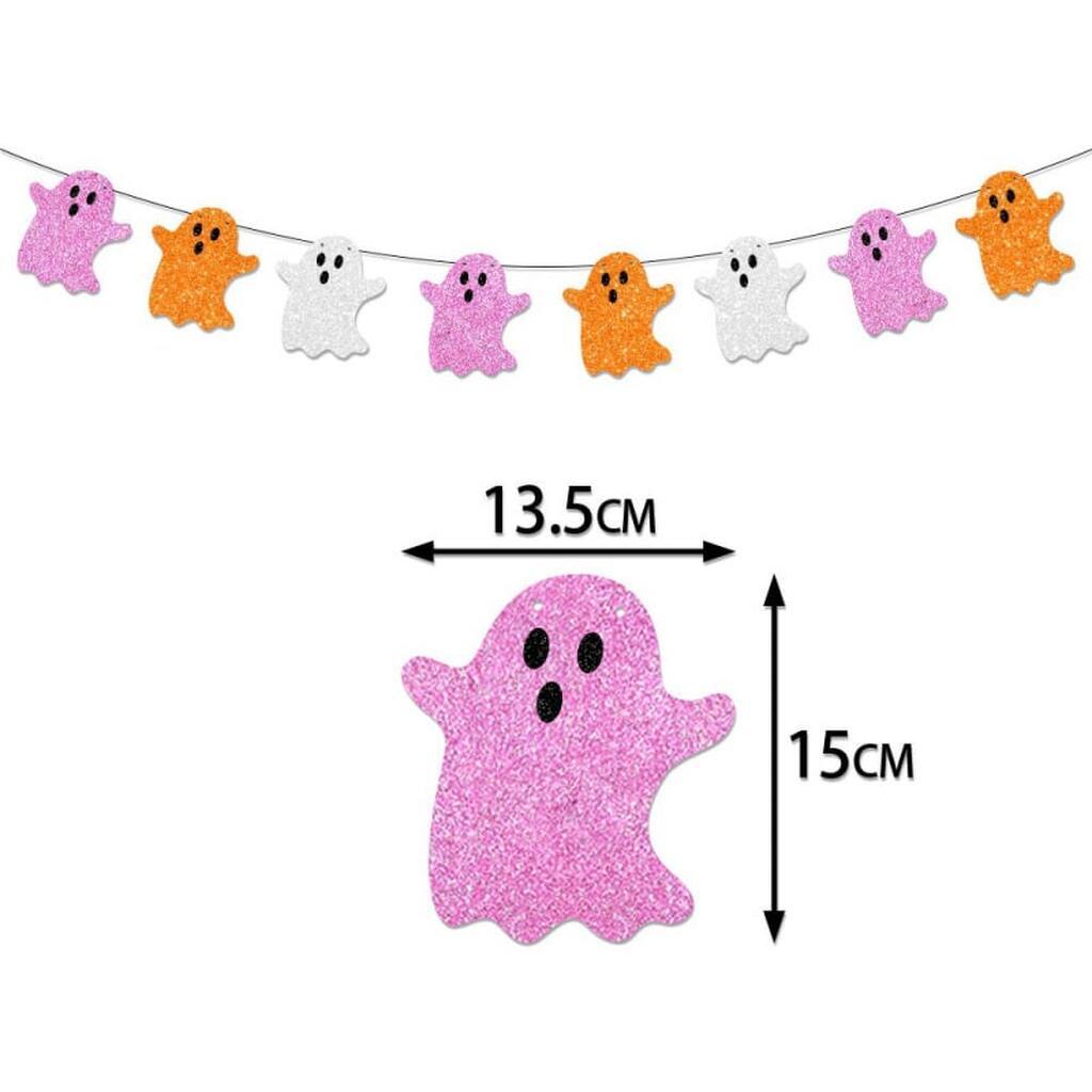 (u)hyggelig Halloween Pynt. Spøgelser i flere farver