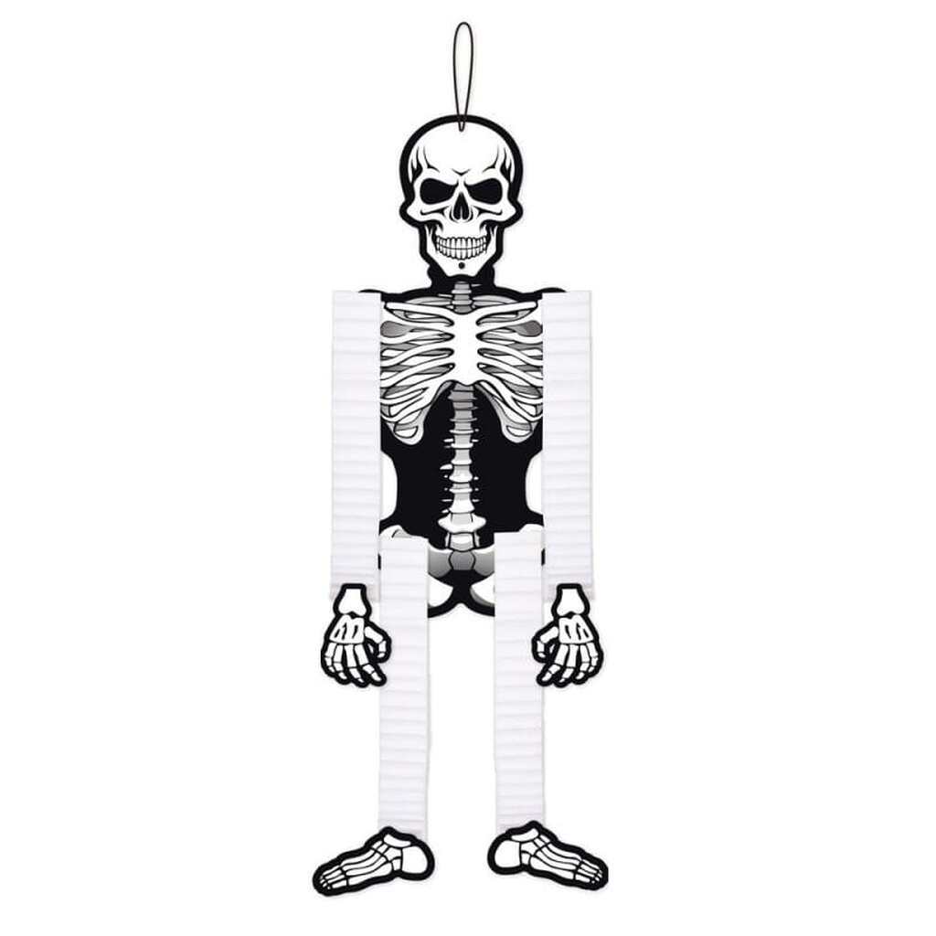Uhyggelig Halloween Honeycomb. Dekoration til Halloween. Skelet
