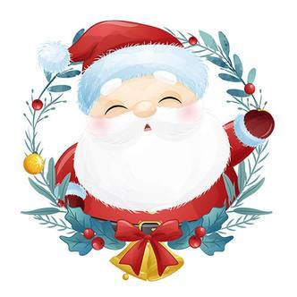 Sød og flot jule wallsticker til væg - eller på Toilettet! Julemand.