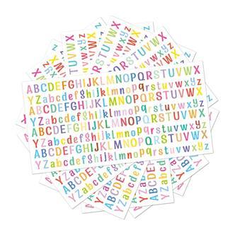 Kreativ og Alsidig Klistermærke Sæt i masser af farver. Store og Små Bogstaver. A til Z.