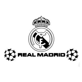 Real Madrid wallsticker. Champions League. 40x70cm