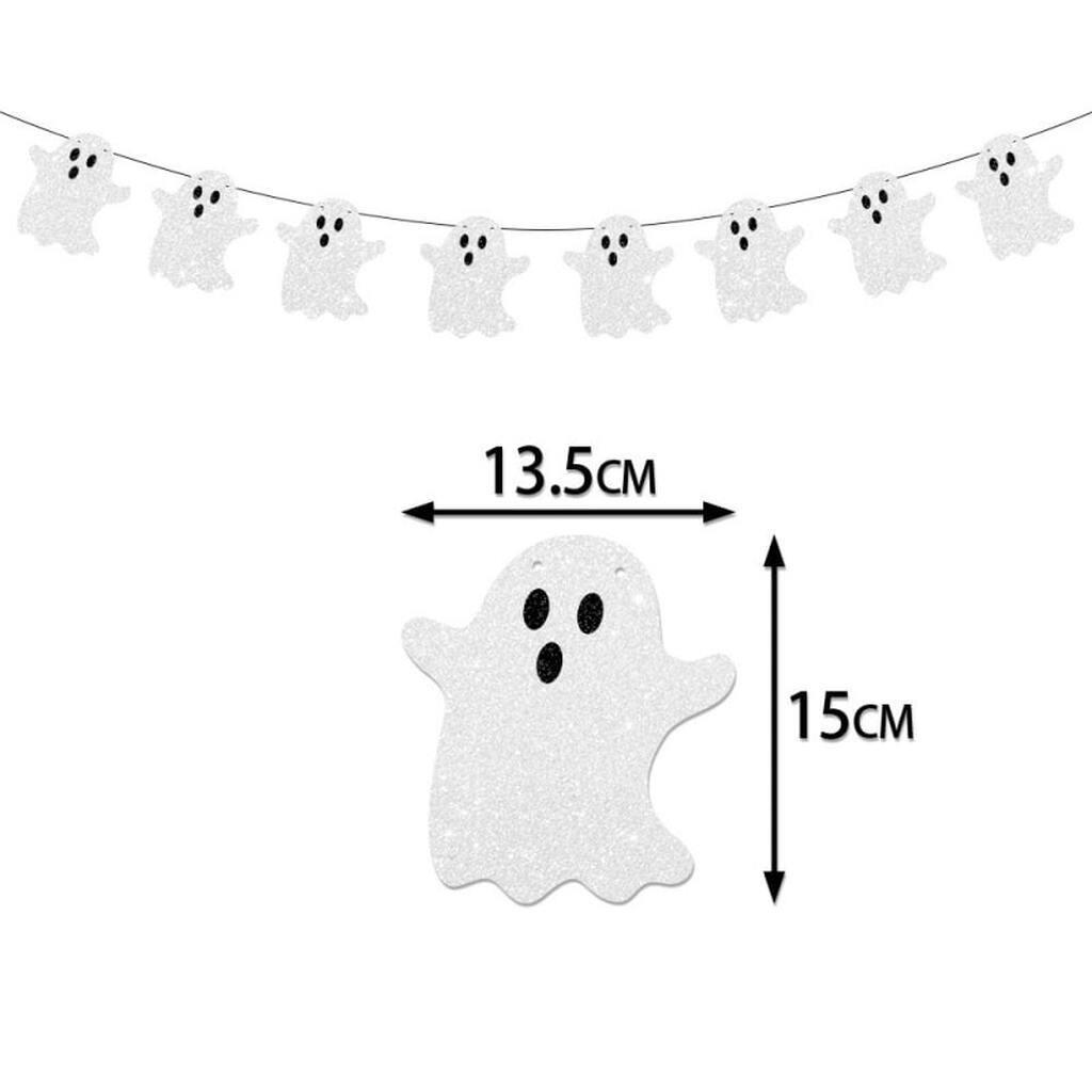 Skræmmende og (u)hyggelig Halloween Pynt. Hvide spøgelser