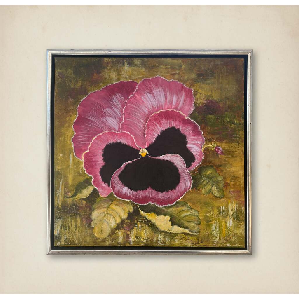 Stedmoderblomst - Unika Maleri af Etly Klarborg