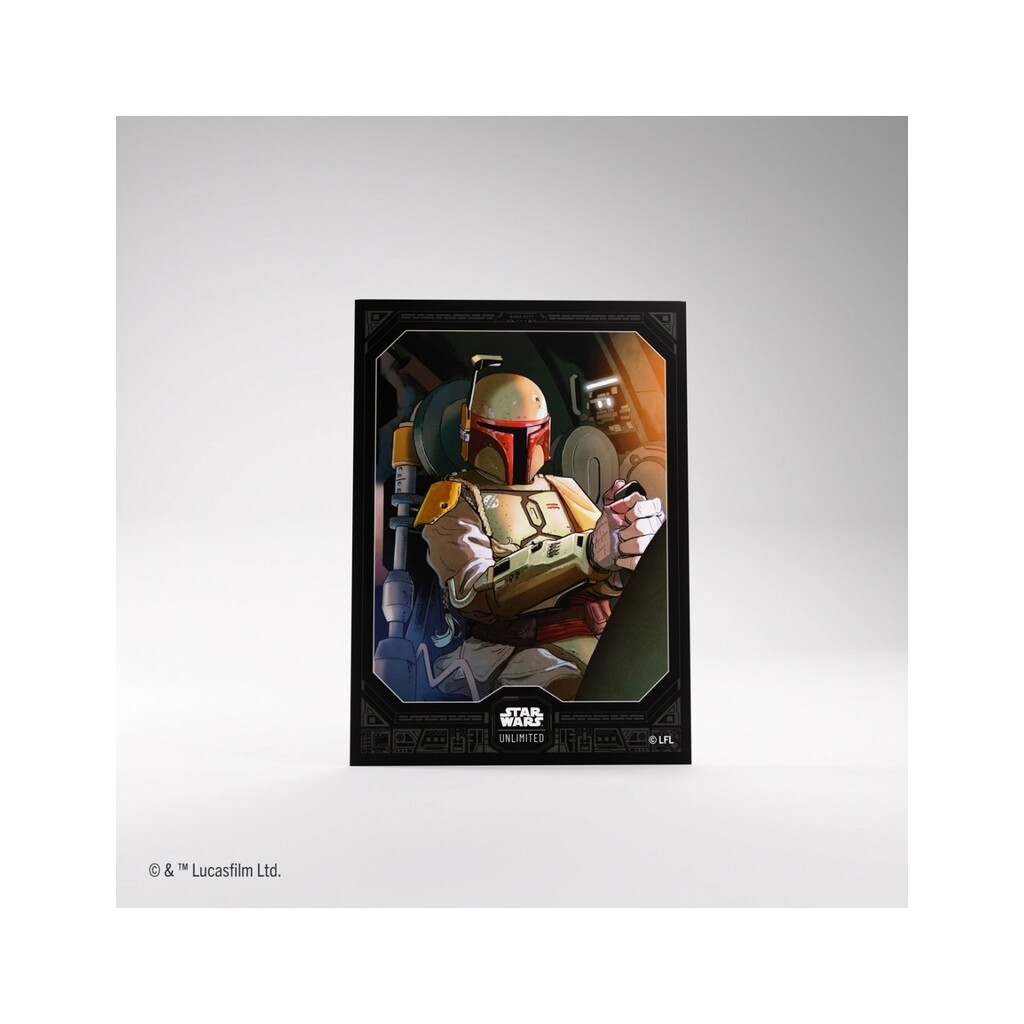 Art Sleeves, Boba Fett - 60 stk - plastiklommer - Star Wars Unlimited - Gamegenic