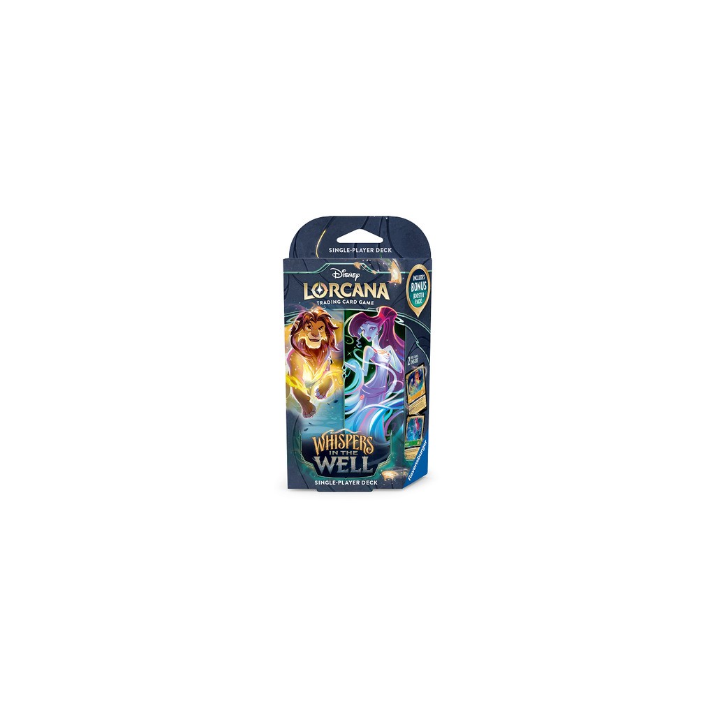 Whispers in the Well Starter Deck - Simba & Megara - Amber & Emerald - Disney Lorcana TCG