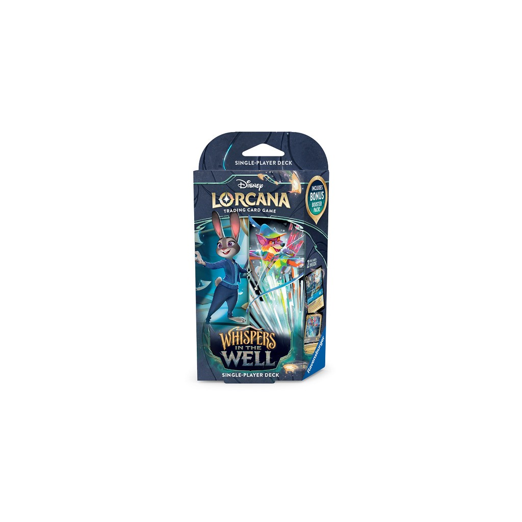 Whispers in the Well Starter Deck - Judy Hopps & Robin Hood - Sapphire & Steel - Disney Lorcana TCG