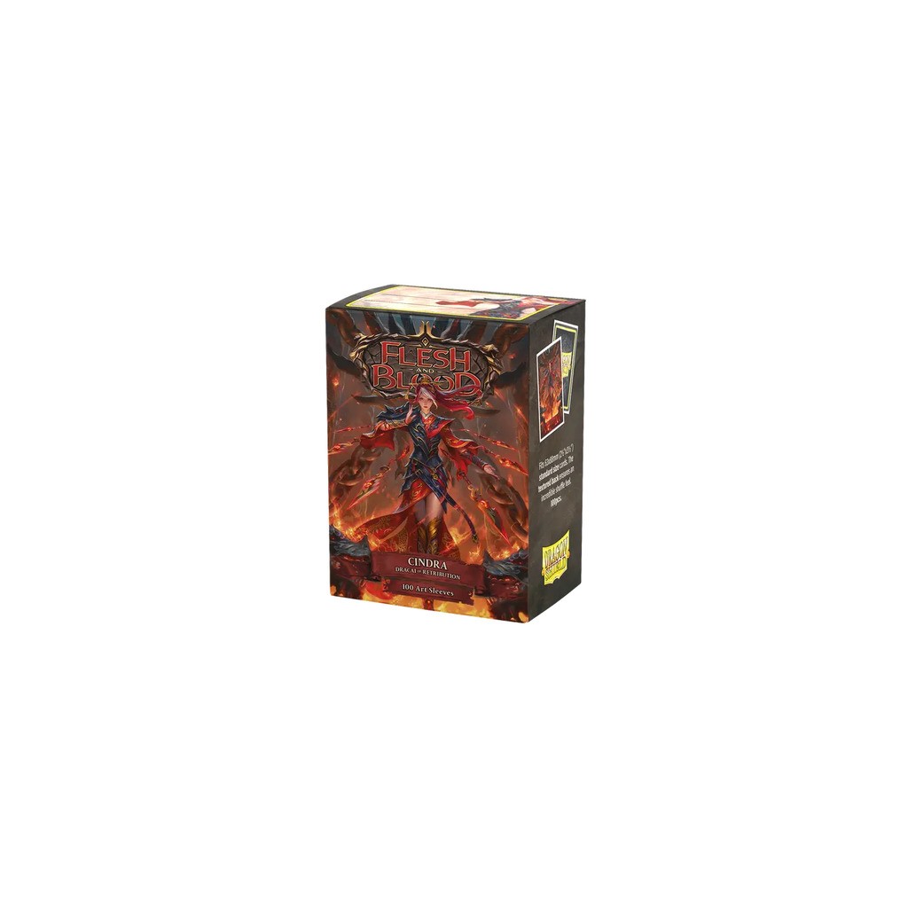 Cindra - Dracai of Retribution - 100 Art sleeves - Flesh and blood - Dragon shield