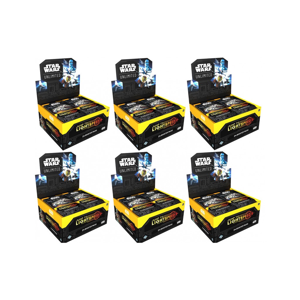 6x Jump to Lightspeed Booster Display i sealead Case - Star Wars Unlimited