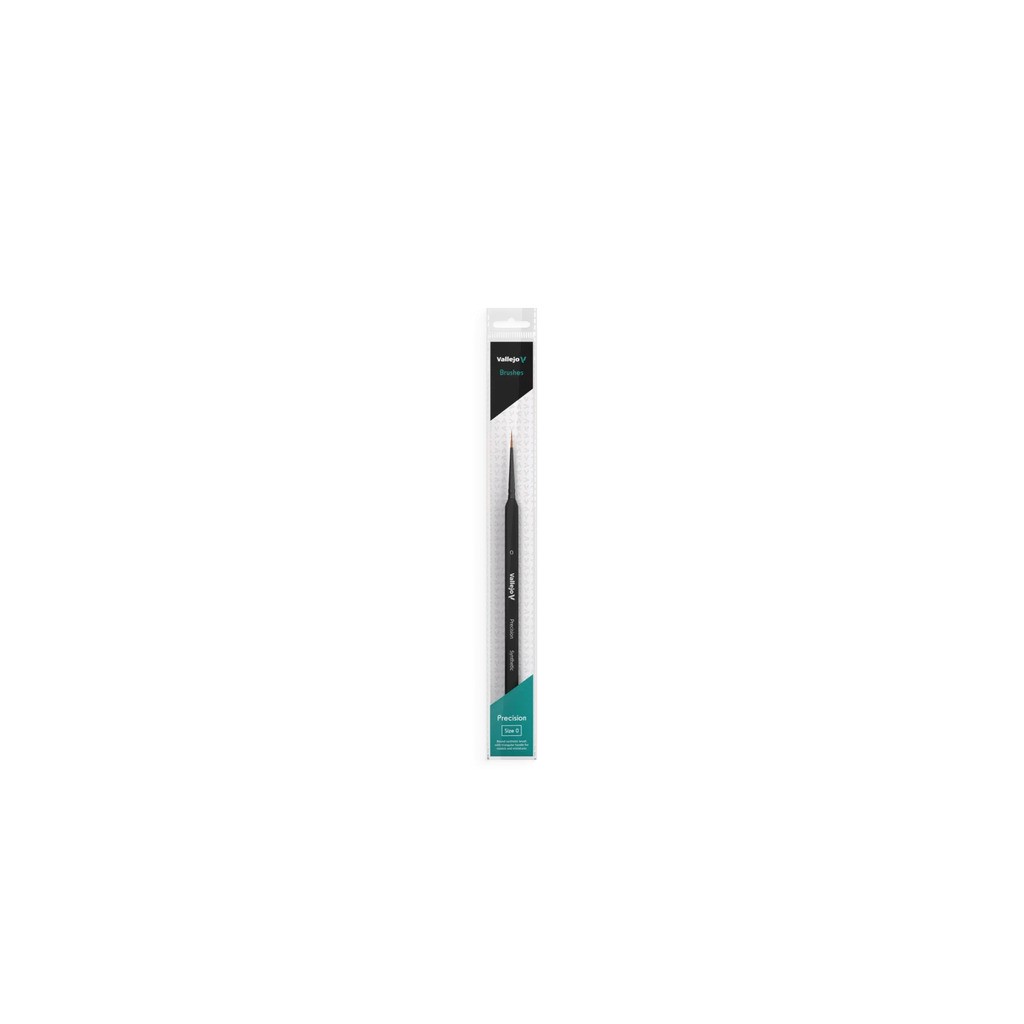 Precision Brush - Størrelse 0 - Round Synthetic Brush - Triangular Handle - Vallejo