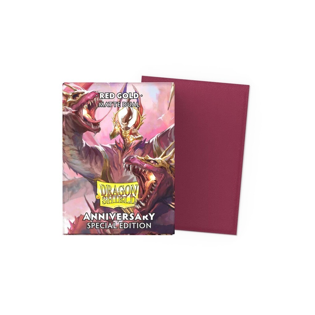 Red Gold Special Edition - Matte Dual Sleeves - Plastiklommer - Dragon shield