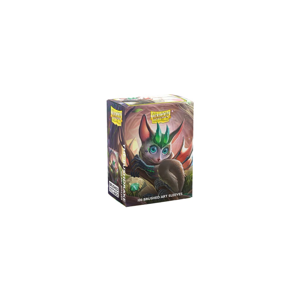 The Bushdrake - Brushed art sleeves - 100 stk Plastiklommer - Dragon Shield