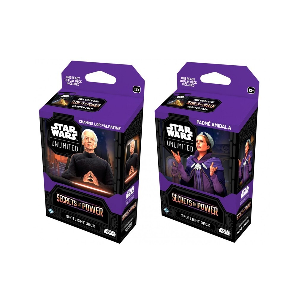 Begge Spotlight Decks - Secrets of Power - Star Wars Unlimited