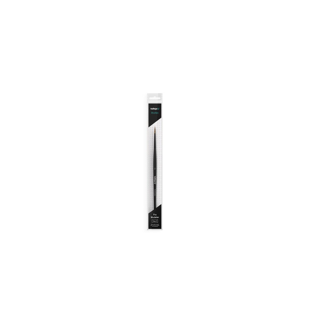 Pro Modeler Brush - Størrelse 2 - Natural Hair - Brush - Vallejo