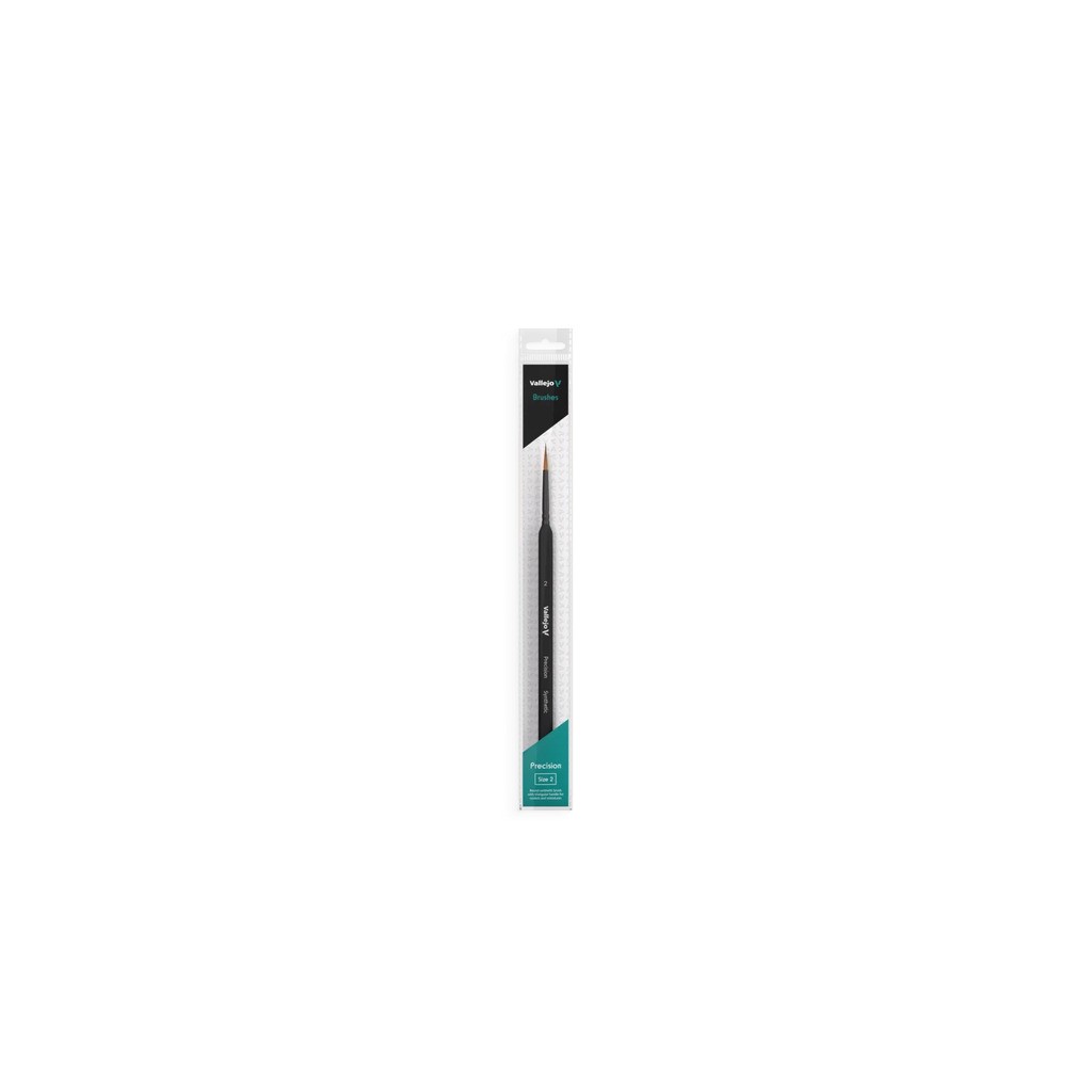 Precision Brush - Størrelse 2  - Round Synthetic Brush - Triangular Handle - Vallejo