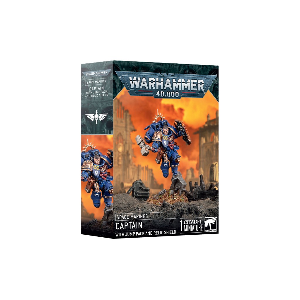 Captain With Jump Pack & Relic Shield - Space Marines - Warhammer 40.000 - Games Workshop