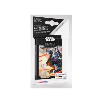 Star Wars Unlimited Art Sleeves, Mandalorian - 60 stk - plastiklommer - Gamegenic