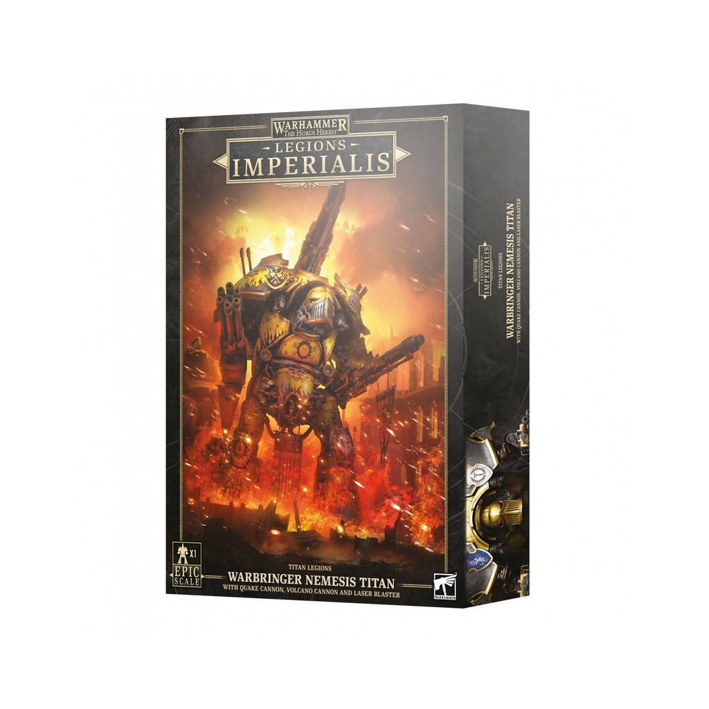 Warbringer Nemesis Titan with Quake Cannon, Volcano Cannon and Laser Blaster - Legions Imperialis - Games Workshop