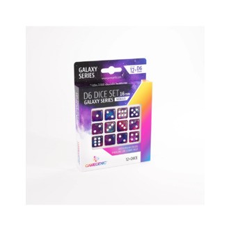 Nebula D6 Terninger 12 stk - Galaxy Series - GameGenic