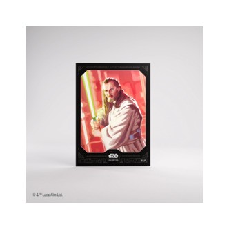 Art Sleeves - Qui-Gon Jinn - 60 stk - plastiklommer - Star Wars Unlimited - Gamegenic